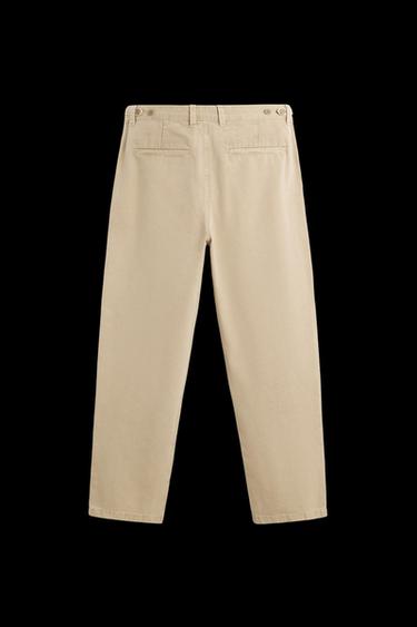 TEXTURED TROUSERS - Sand by Zara