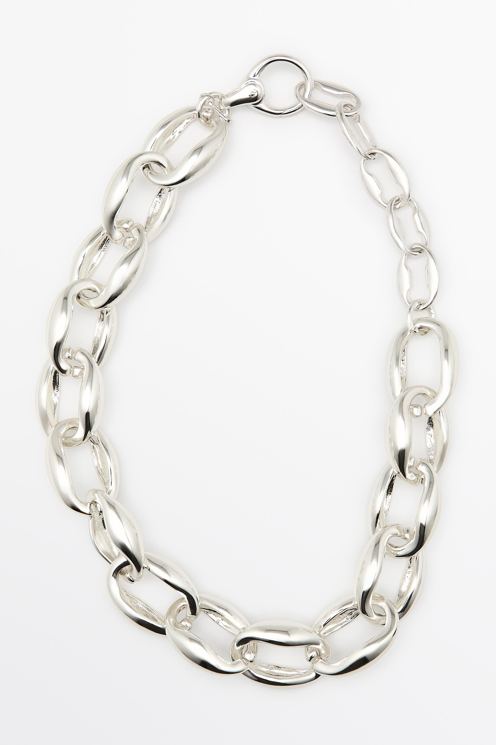 Chunky chain necklace — Silver