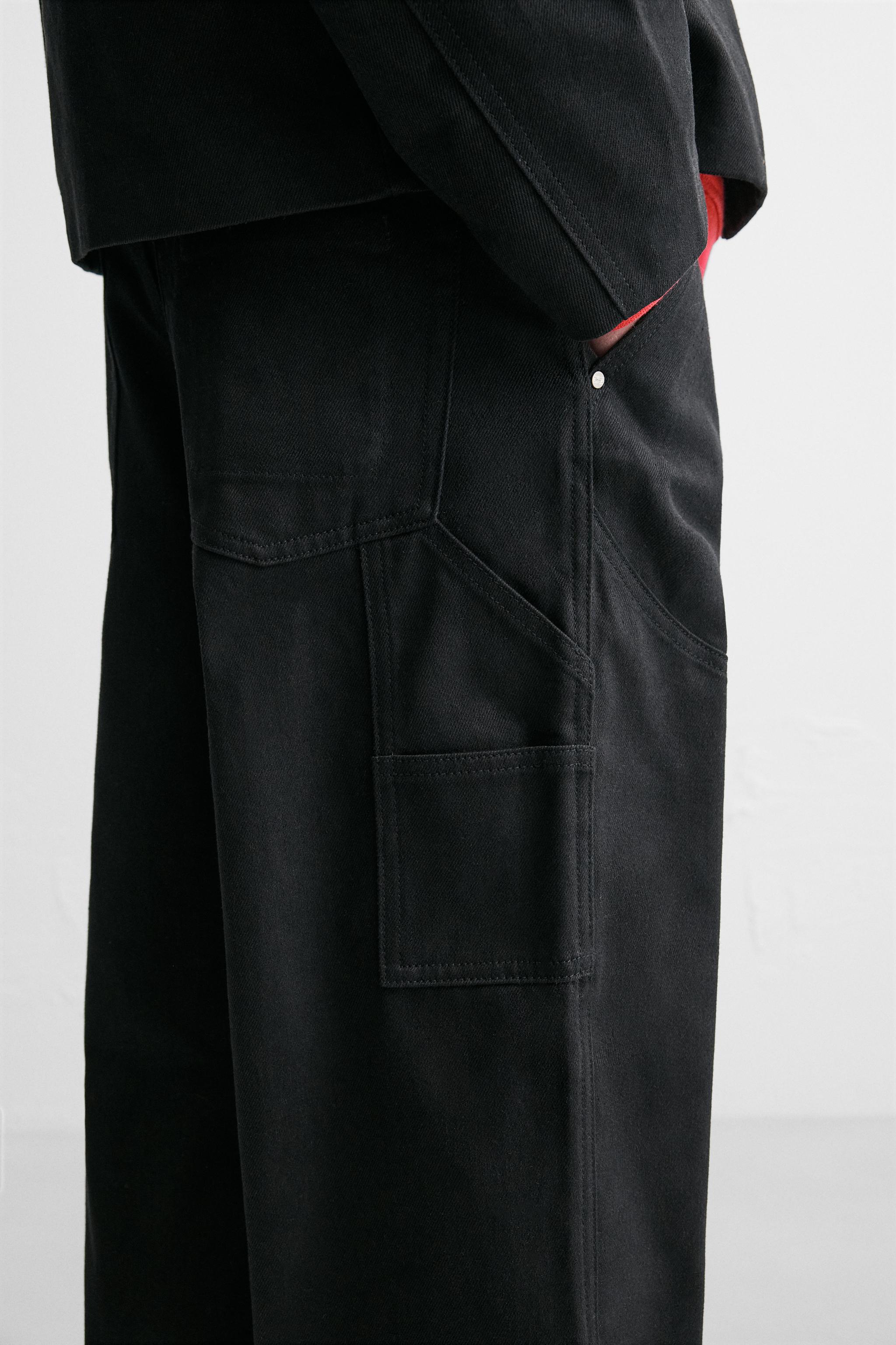 CARPENTER POCKET PANTS - Black | ZARA Canada