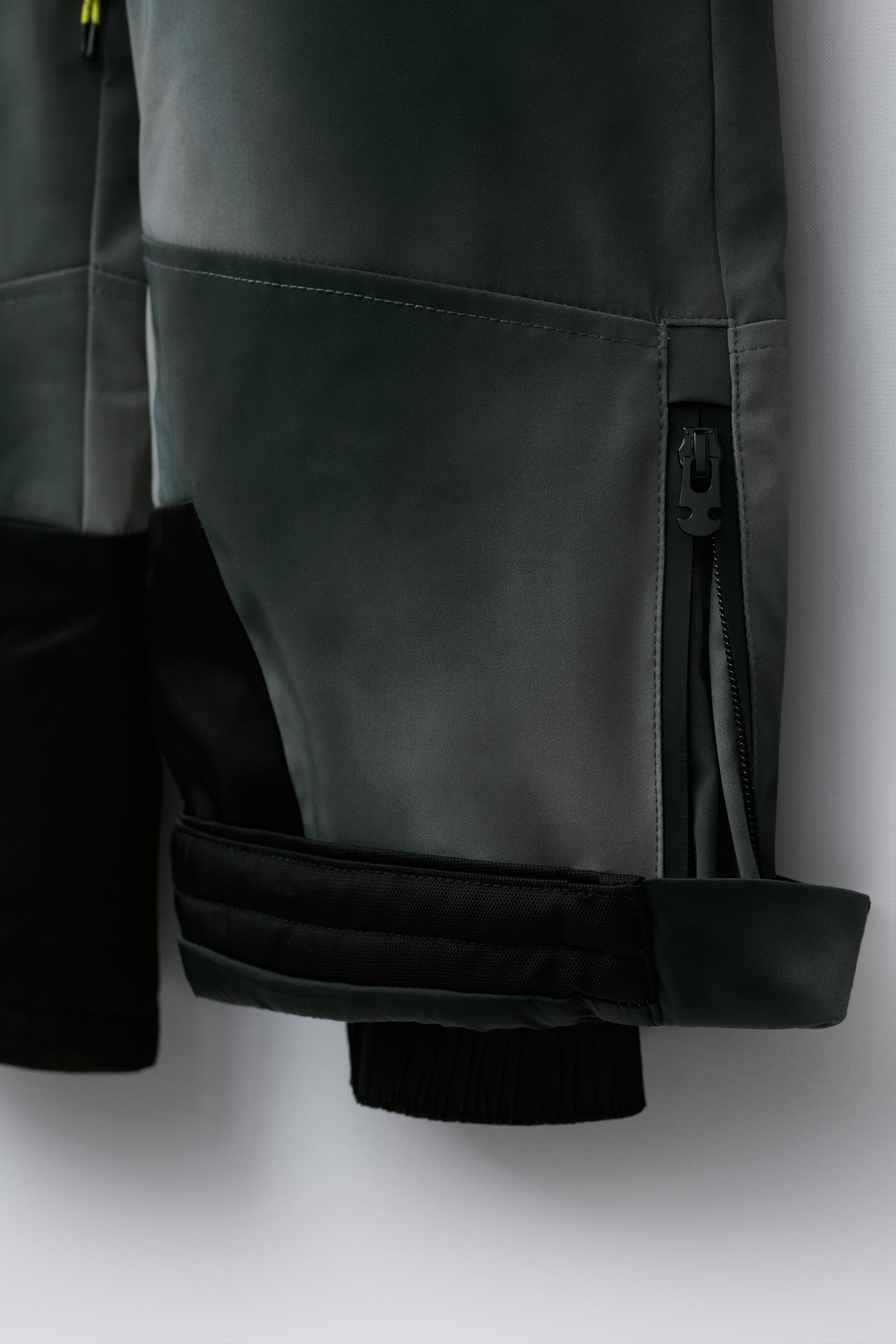 TIE-DYE WATER RESISTANT AND WINDPROOF BIB PANTS RECCO® SYSTEM SKI COLLECTION