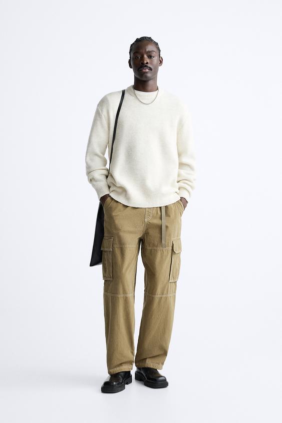 TEXTURED SWEATER - Oyster-white | ZARA South Africa
