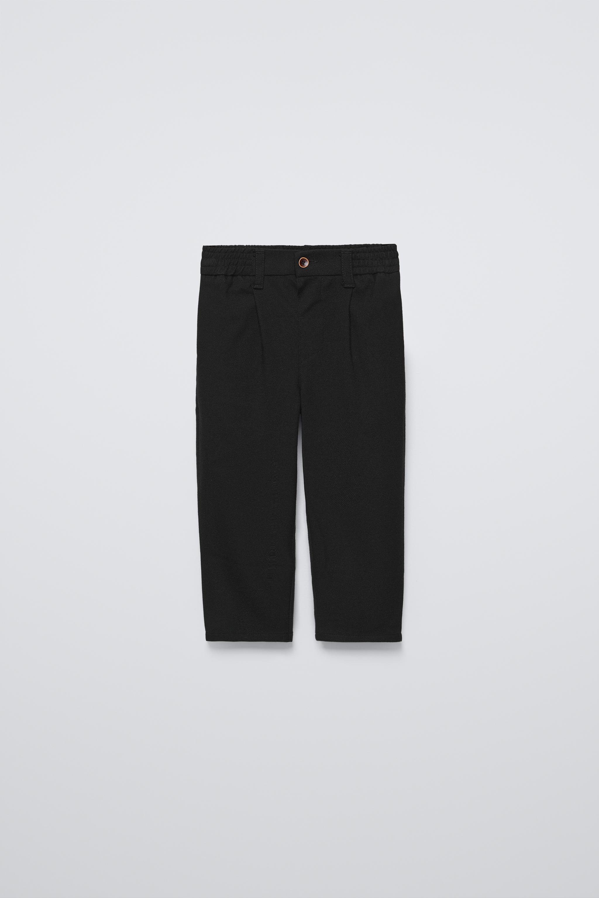 Zara Soft Feel Chino Pants Black Kids