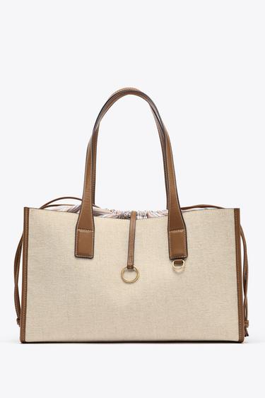 MAXI SHOPPER CANVAS - Cru da Zara - Imagem 0