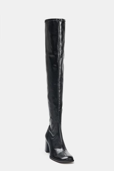 BOTTES À TALONS ET TIGE HAUTE - Noir de Zara - Image 4