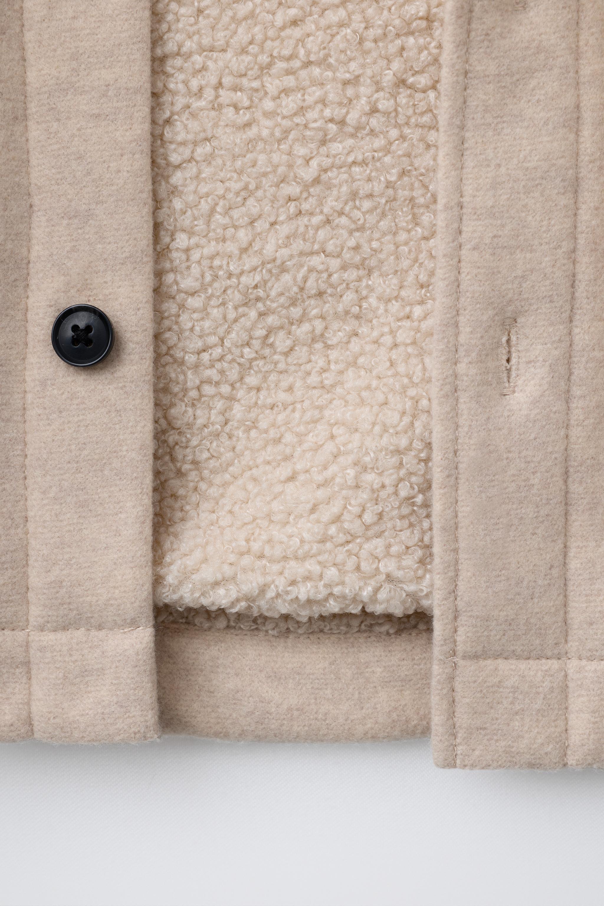 SURCHEMISE EN FLANELLE EFFET MOUTON