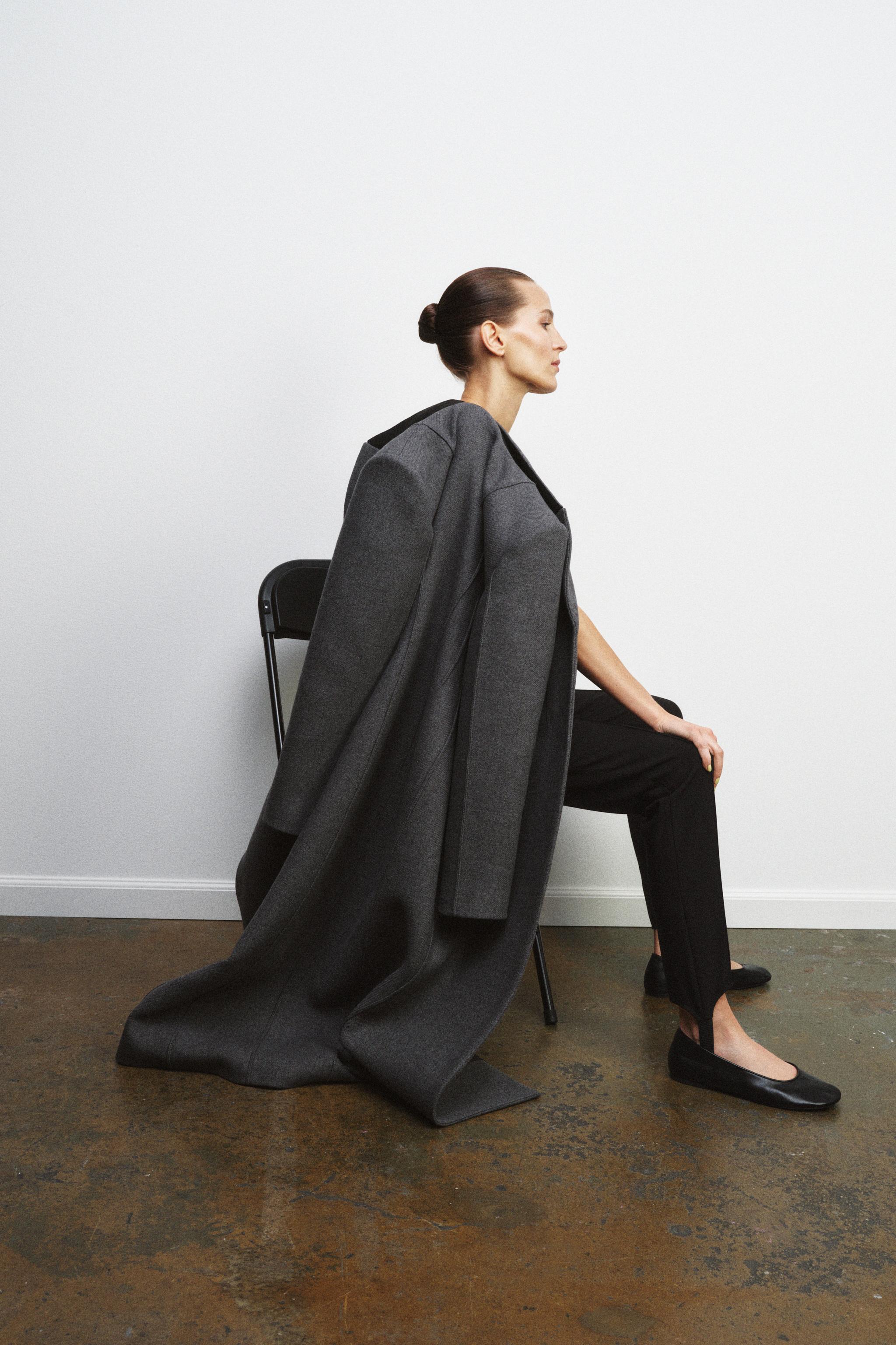 FITTED COAT WITH MANTECO WOOL ZW COLLECTION LIMITED EDITION