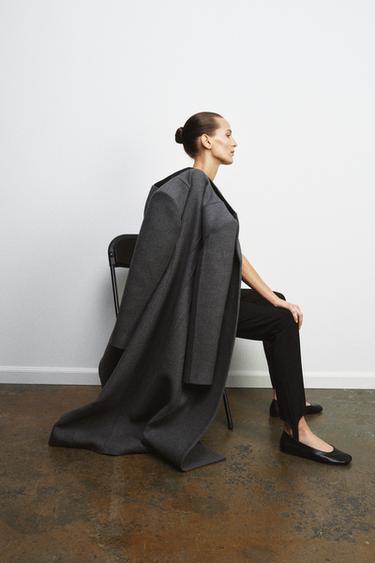 FITTED MANTECO WOOL COAT ZW COLLECTION LIMITED EDITION - Dark grey by Zara - Image 6