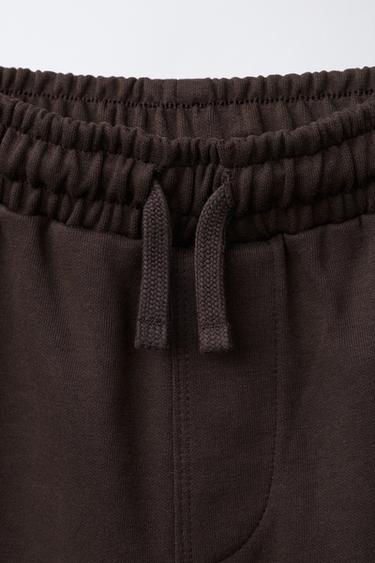 INTERLOCK SLOGAN T-SHIRT AND BERMUDA SHORTS SET - Chocolate by Zara - Image 6