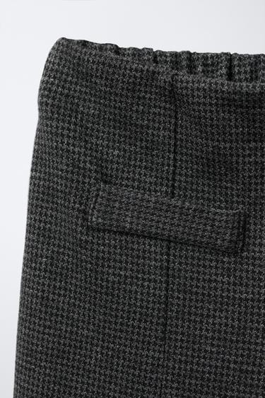 STRAIGHT HOUNDSTOOTH TROUSERS - Anthracite grey by Zara - Image 2