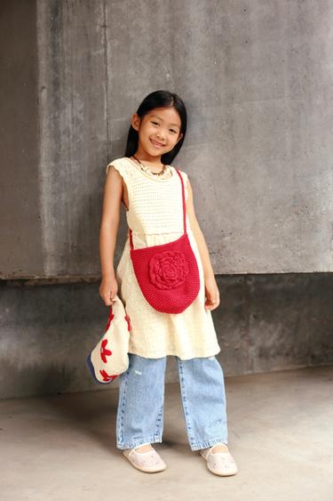FLORAL CROCHET CROSSBODY BAG - Red by Zara