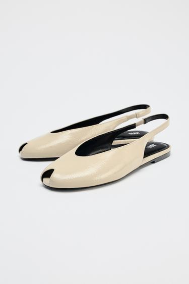 ZAPATO DESTALONADO PUNTA ABIERTA - blanco de Zara
