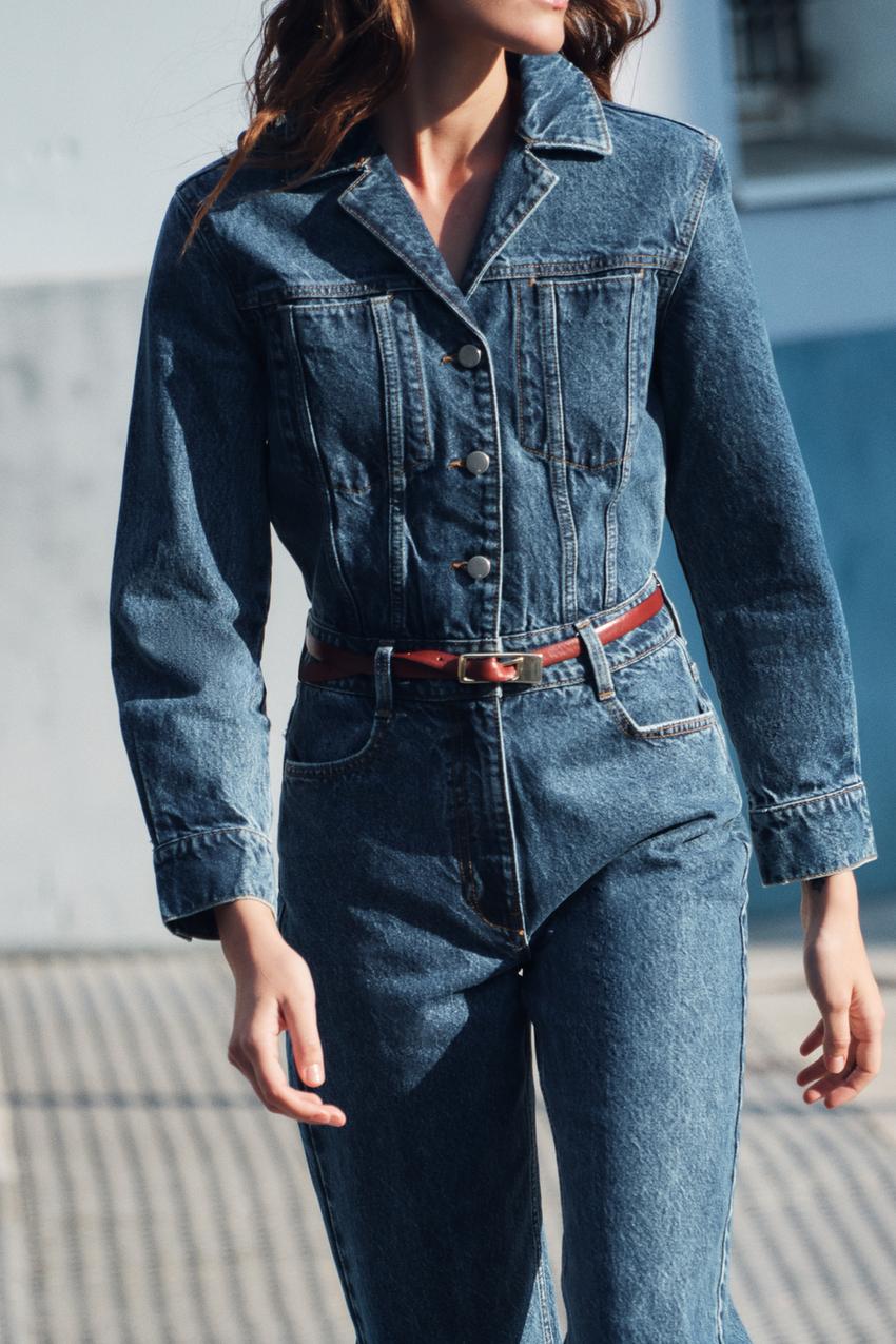 Z1975 デニムジャンプスーツ - ミディアムブルー | ZARA Japan / 日本