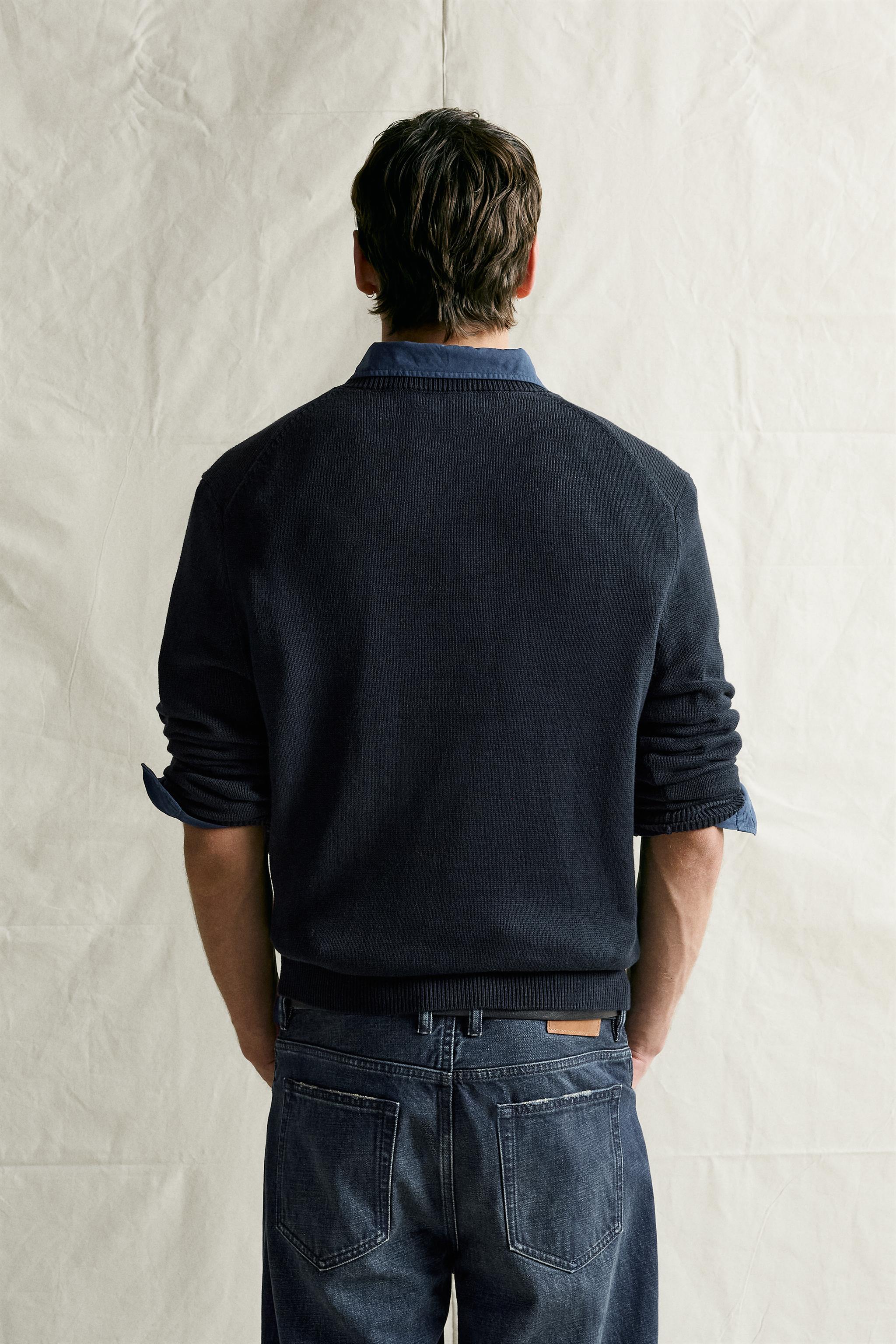COTTON-LINEN REGULAR FIT JUMPER
