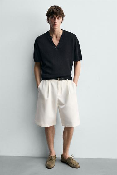 CASUAL LEATHER DECK SHOES - Taupe Grey by Zara - Image 0