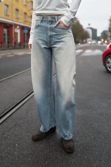 TEXANS TRF BAGGY BARREL DE TIR MITJÀ - Blau clar de Zara