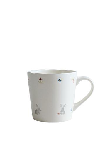 CHILDREN'S PORCELAIN MUG WITH RABBITS - متعدد الألوان الخاص بـ Zara