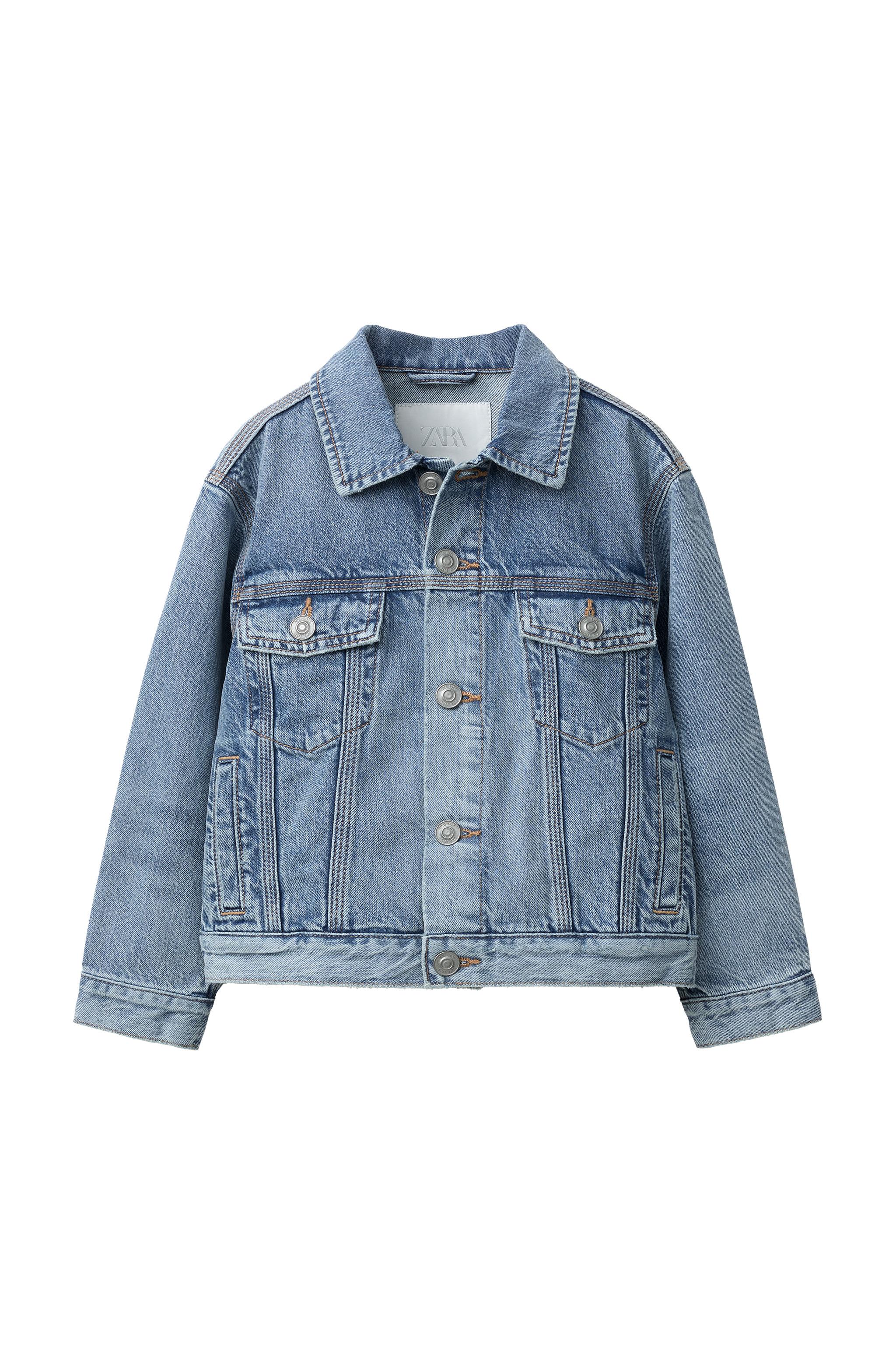 BASIC DENIM JACKET - Blue | ZARA Canada