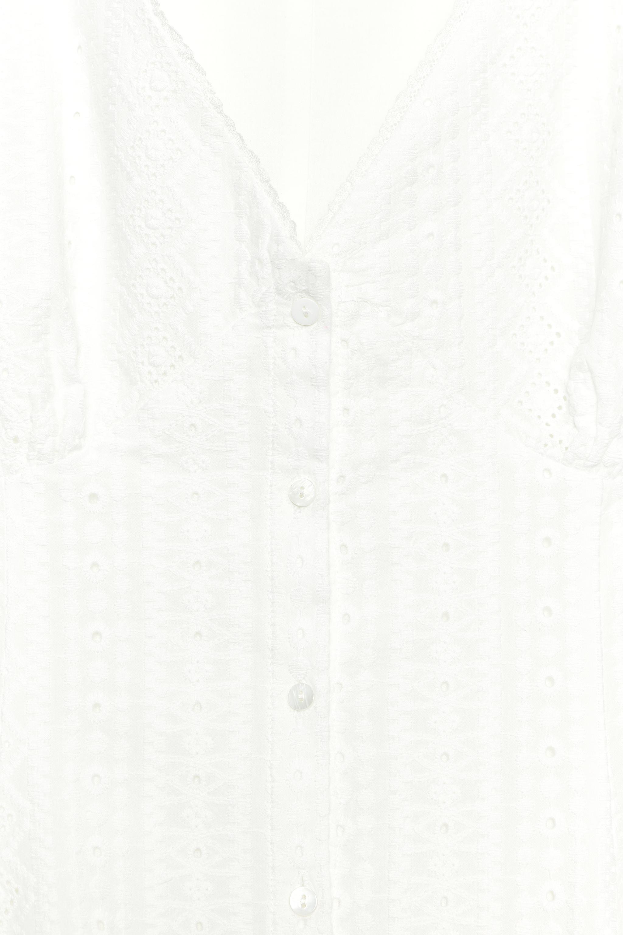 ROBE COURTE À BRODERIES PERFORÉES