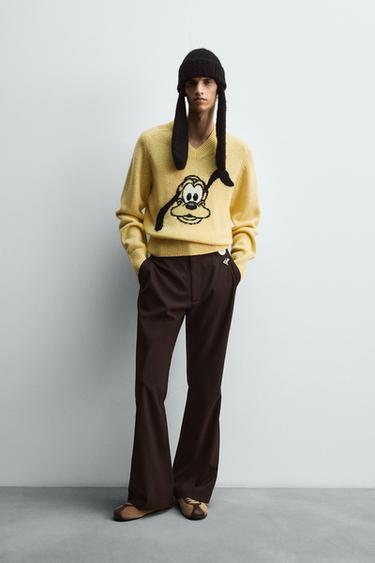Zara HARRY LAMBERT FOR ZARA X DISNEY 布魯托羊毛針織衫 - 黃色 - 圖片 0