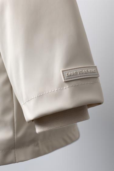 WATER-REPELLENT RUBBERISED FAUX FUR JACKET - Ecru by Zara - Image 5