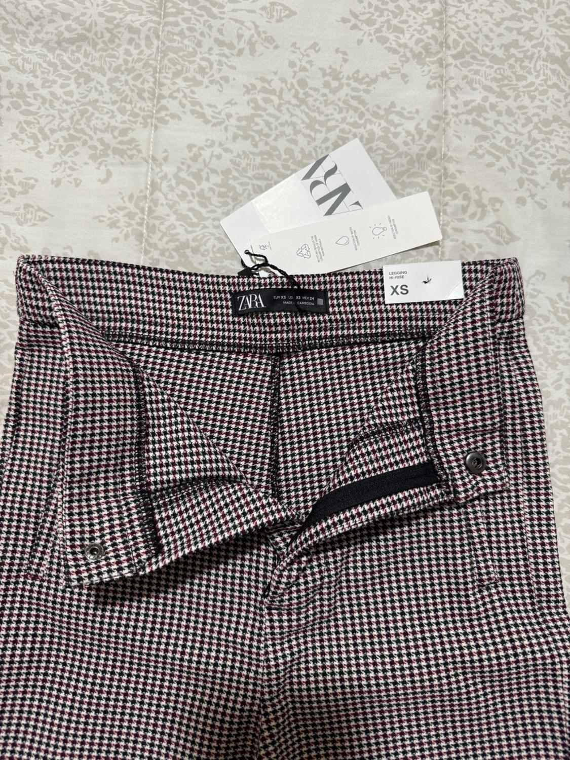 HOUNDSTOOTH TEXTURED LEGGINGS - Image 3