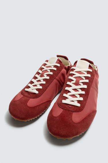 RETRO STYLE TRAINERS - Red by Zara - Image 3