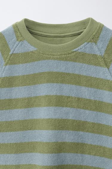 ENSEMBLE T-SHIRT ET BERMUDA À RAYURES EFFET ÉPONGE - divers de Zara - Image 5