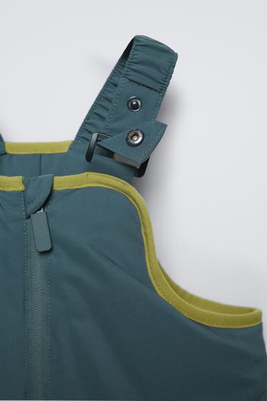 WATER-REPELLENT AND WINDPROOF SKI COLLECTION DUNGAREES - Anthracite grey by Zara - Image 3