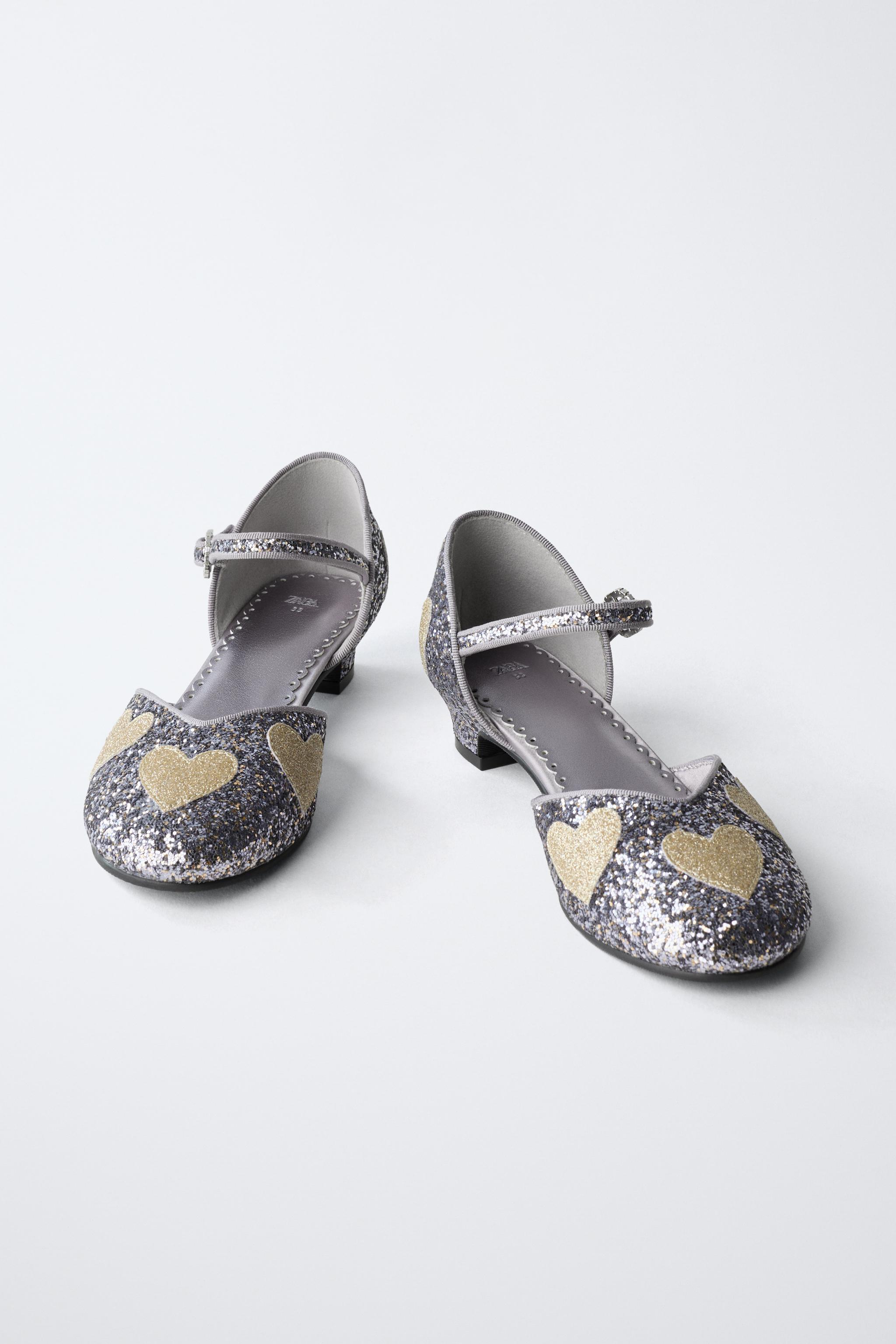 SPARKLY HEART HEELS