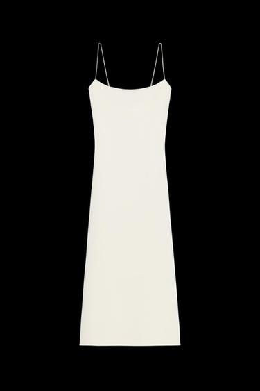 Zara STRETCH MIDI DRESS - Oyster-white - Image 0