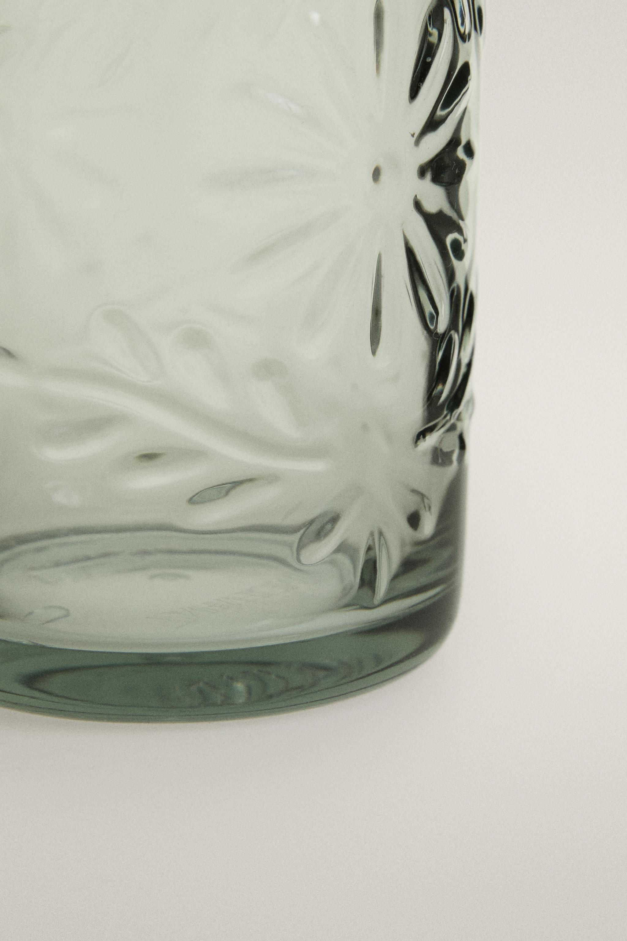 ACRYLIC FLORAL SOFT DRINK TUMBLER