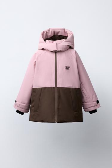 WATERDICHT EN WINDDICHT COLOR BLOCK JACK MET CAPUCHON RECCO® SYSTEM SKI COLLECTIE - Roze van Zara - Afbeelding 0