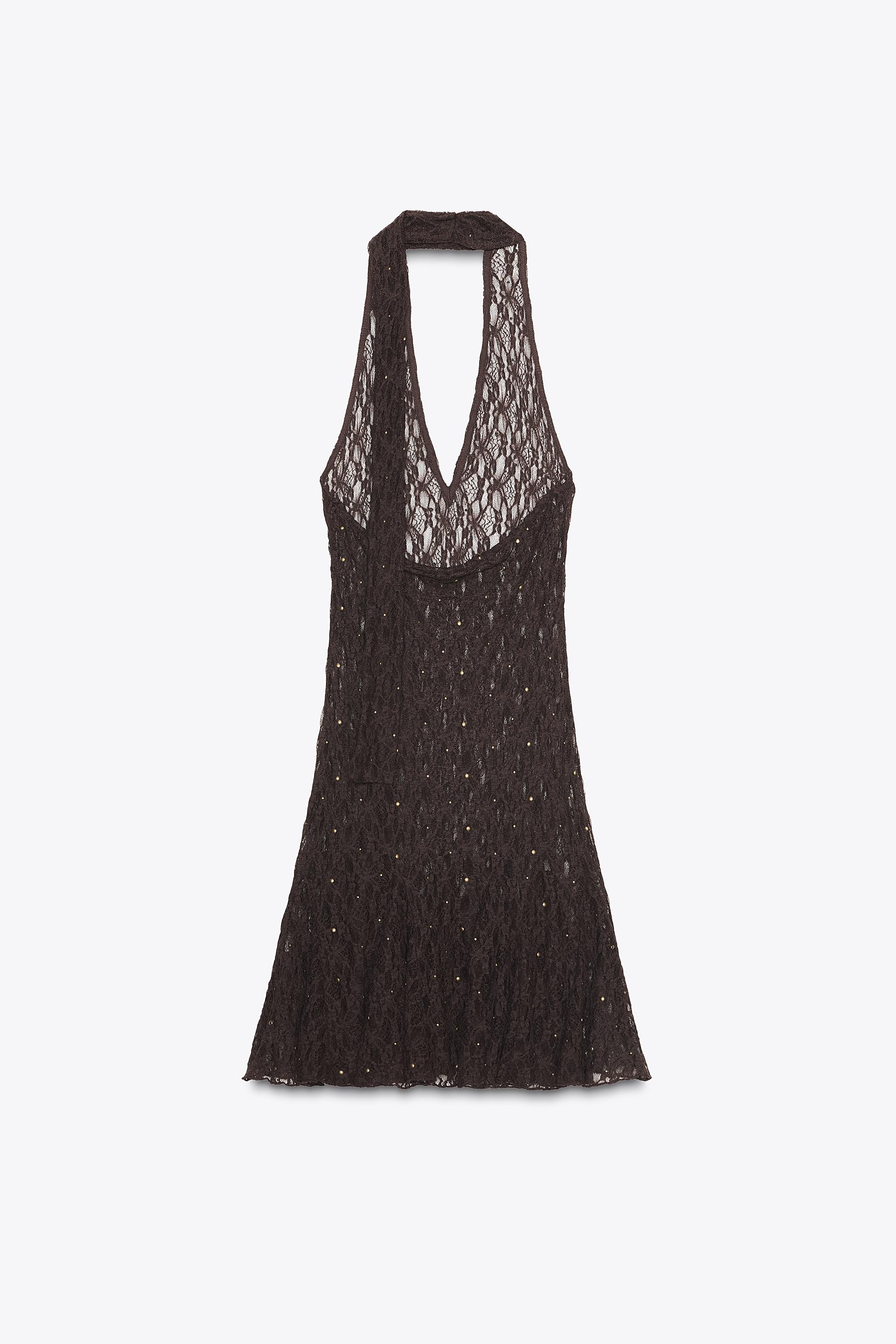 STUDDED SCARF DRESS