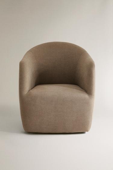 LINEN ACCENT CHAIR - Light beige by Zara - Image 0
