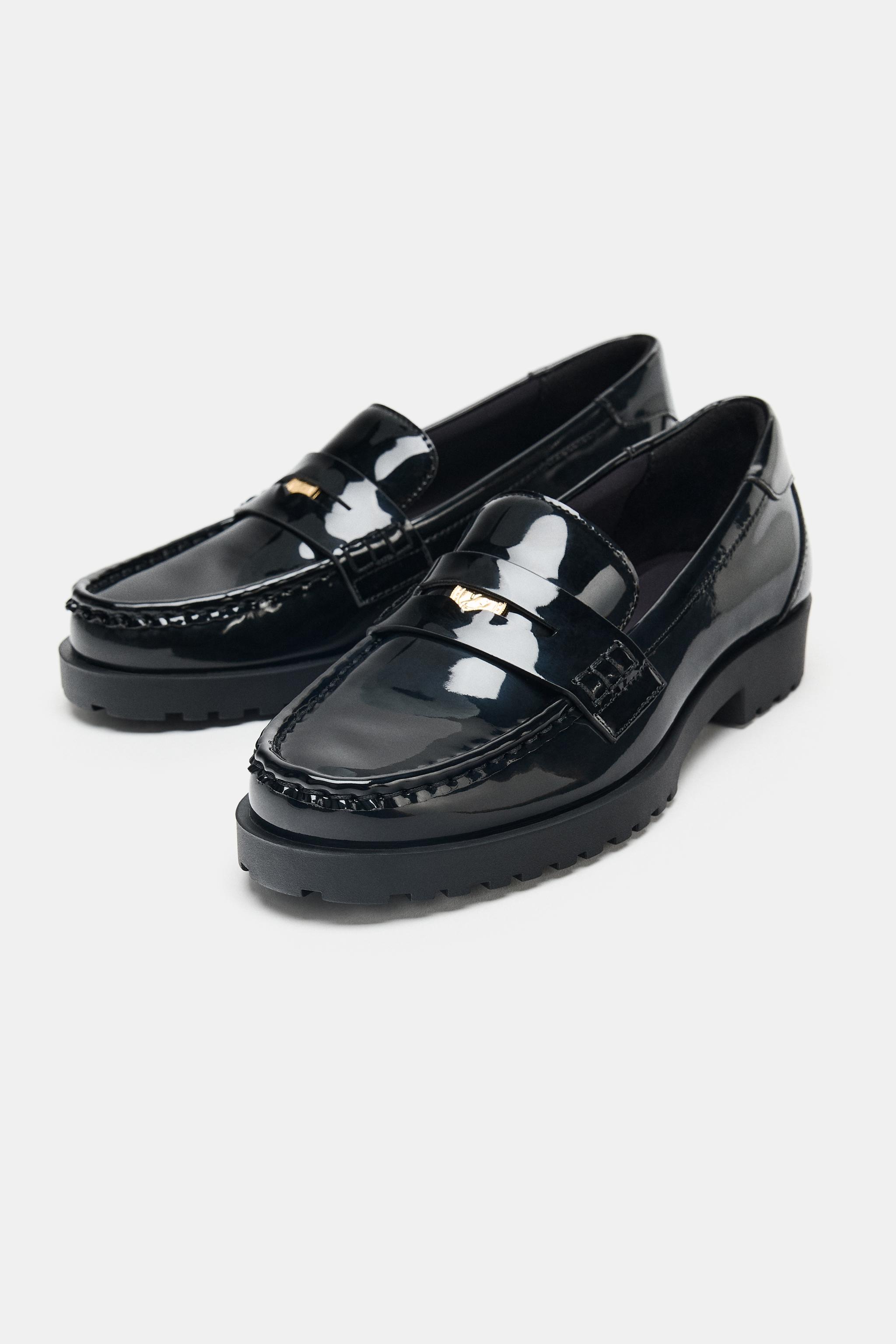 zara プラットフォームローファー　36 23.4 ZARA プラットフォームローファー - メルカリ