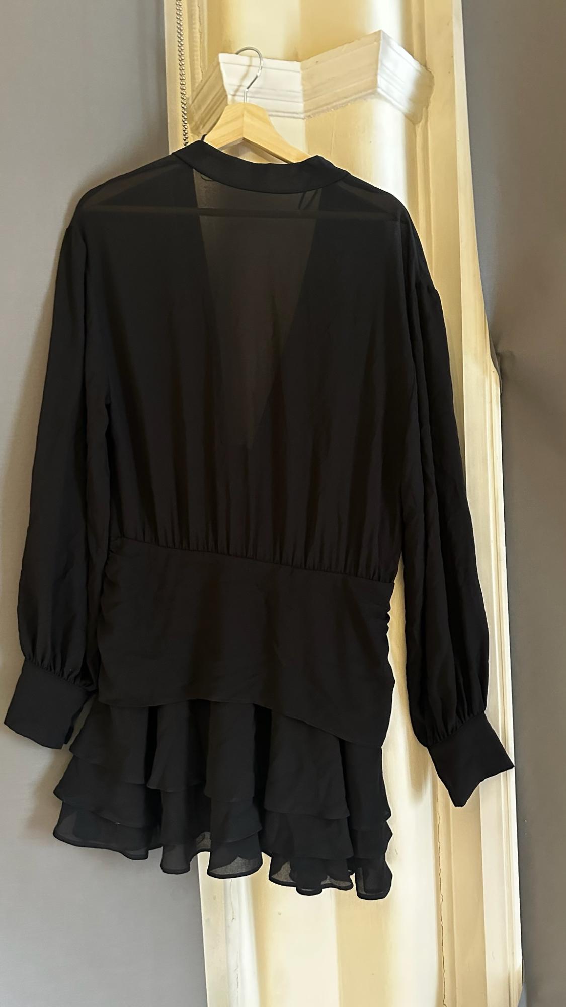 SHORT FLOWING DRESS WITH RUFFLES - Image 2