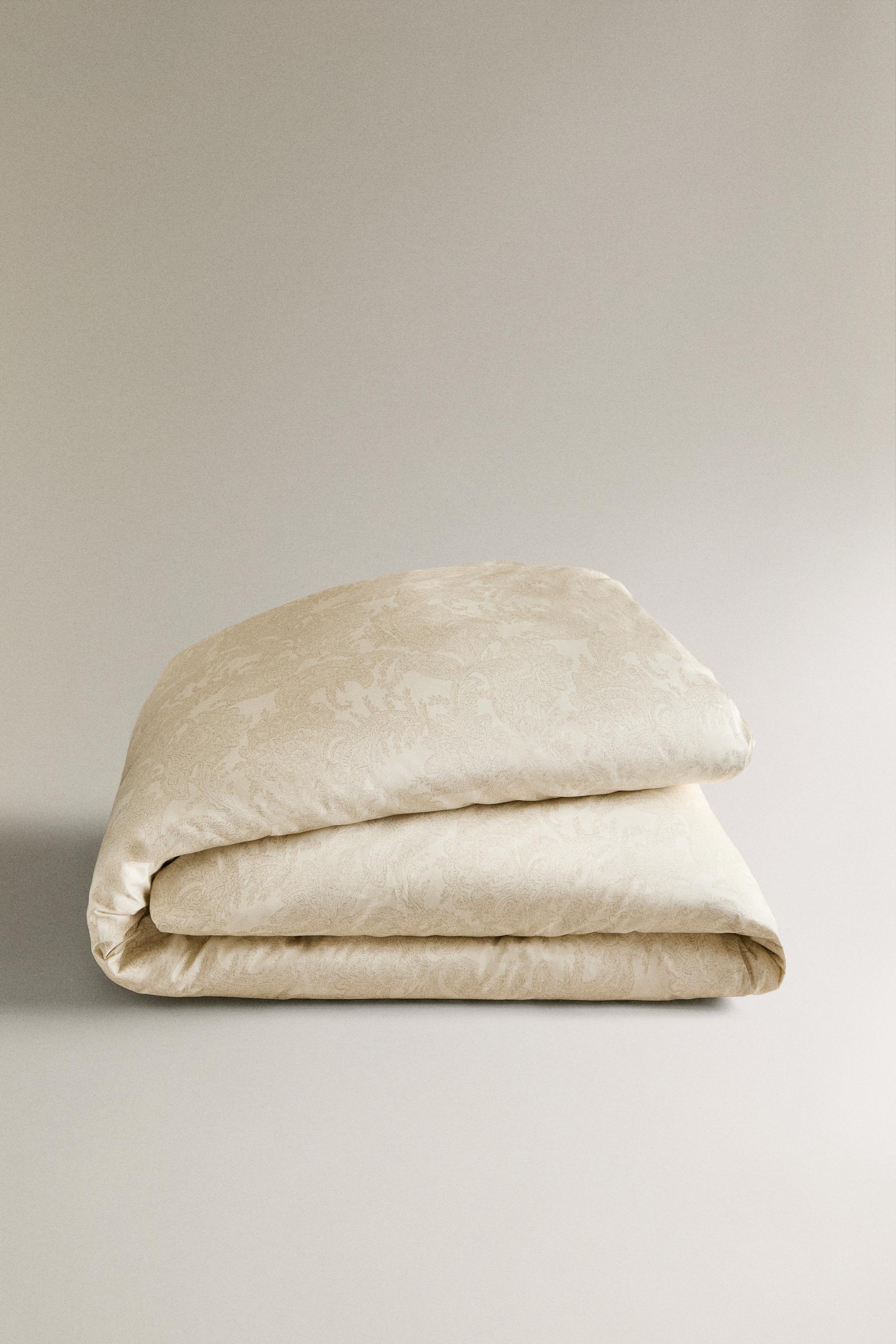 HOUSSE DE COUETTE SATIN IMPRIMÉ CACHEMIRE