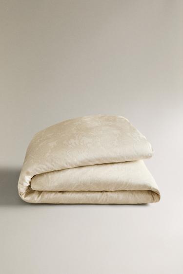HOUSSE DE COUETTE SATIN IMPRIMÉ CACHEMIRE - Écru de Zara - Image 4