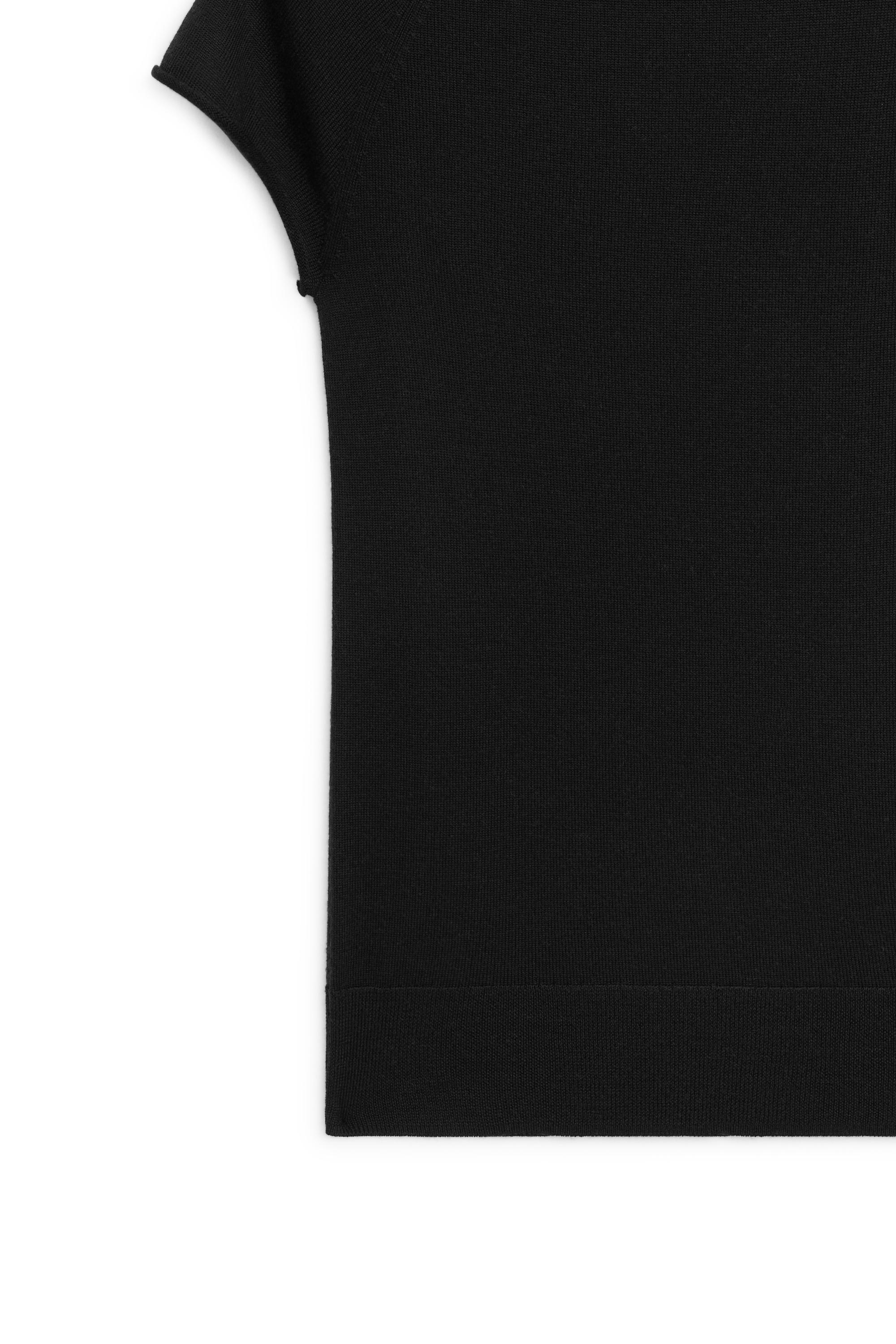 100% wool short sleeve knit sweater - LIMITED EDITION