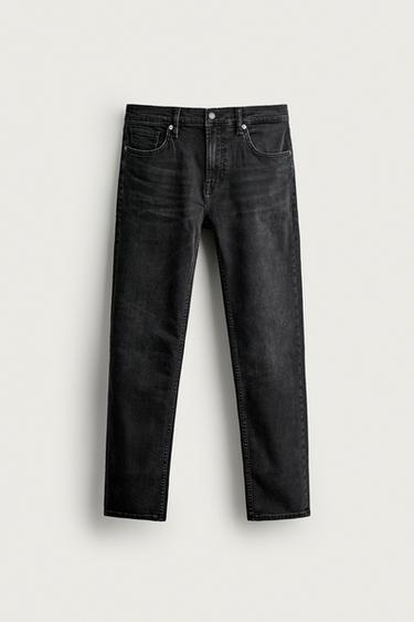 BASIC SLIM FIT JEANS - Charcoal by Zara