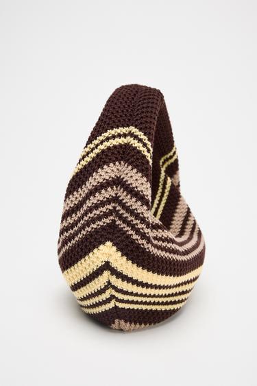 STRIPED CROCHET BUCKET BAG - Multicoloured by Zara - Image 3