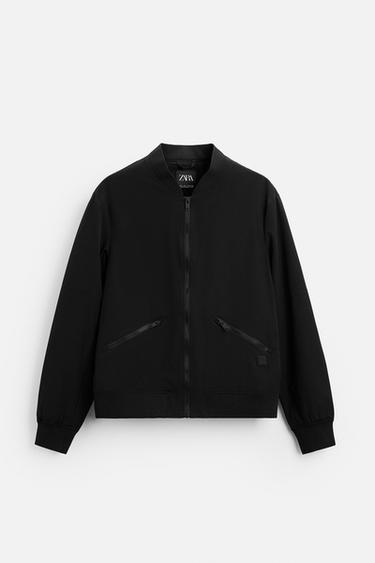 LIGHTWEIGHT BOMBER JACKET - Black by Zara - Image 7