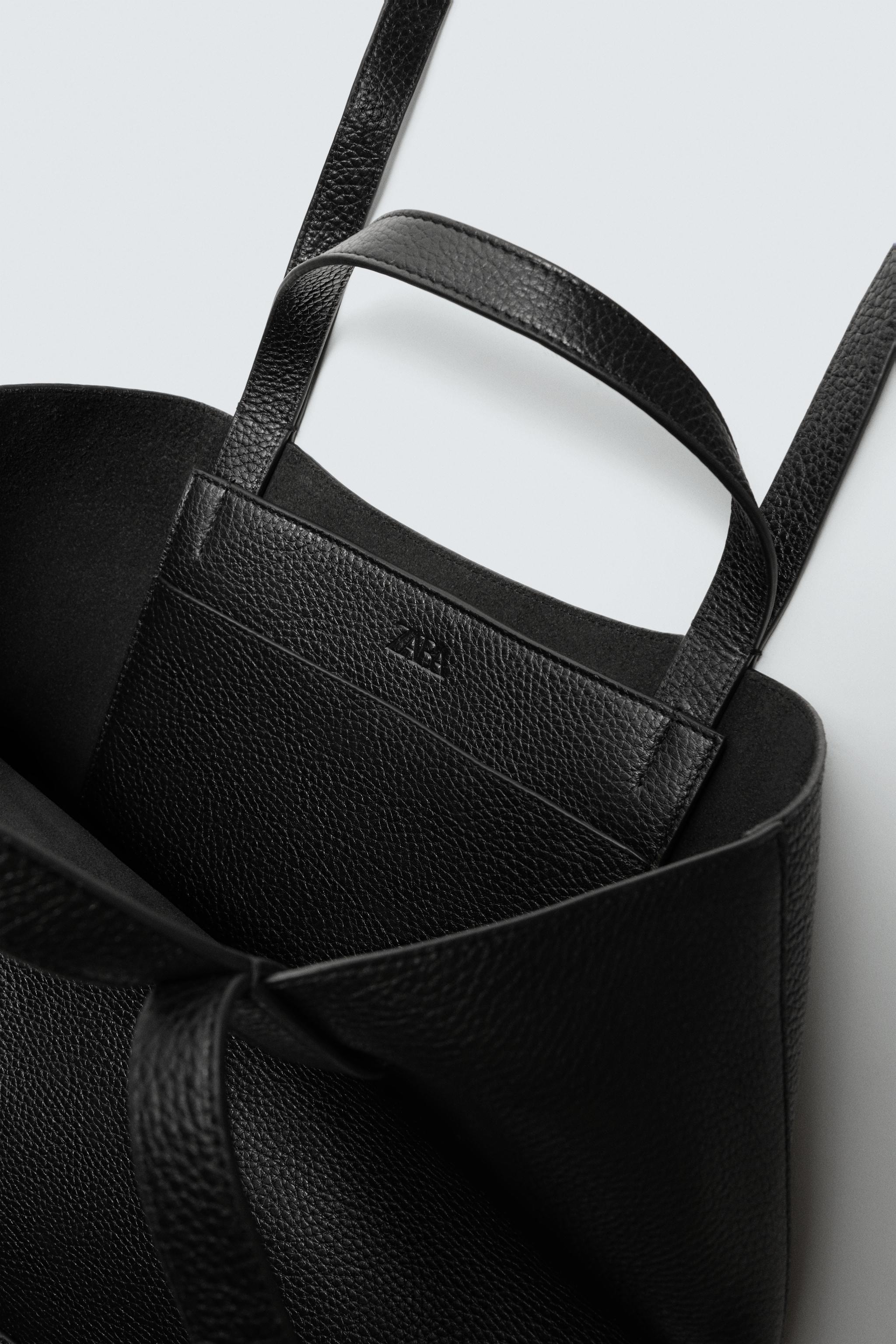 LEATHER SHOPPER BAG