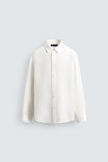 FLOWING WESTERN SHIRT - Ecru by Zara