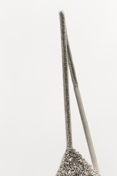 RAISED BEAD BRA - Silver by Zara - Image 3