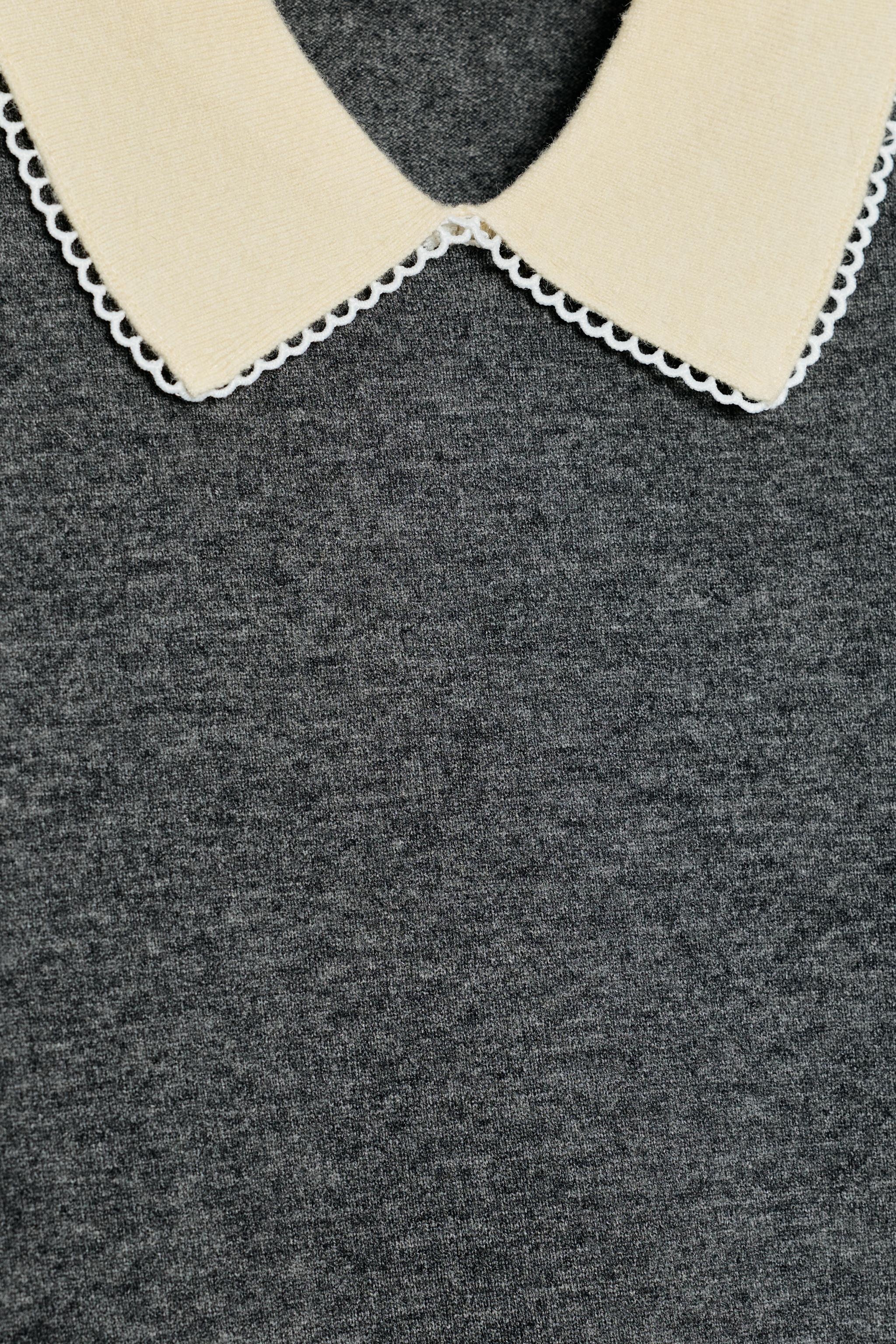 SHORT SLEEVE LACE POLO SHIRT