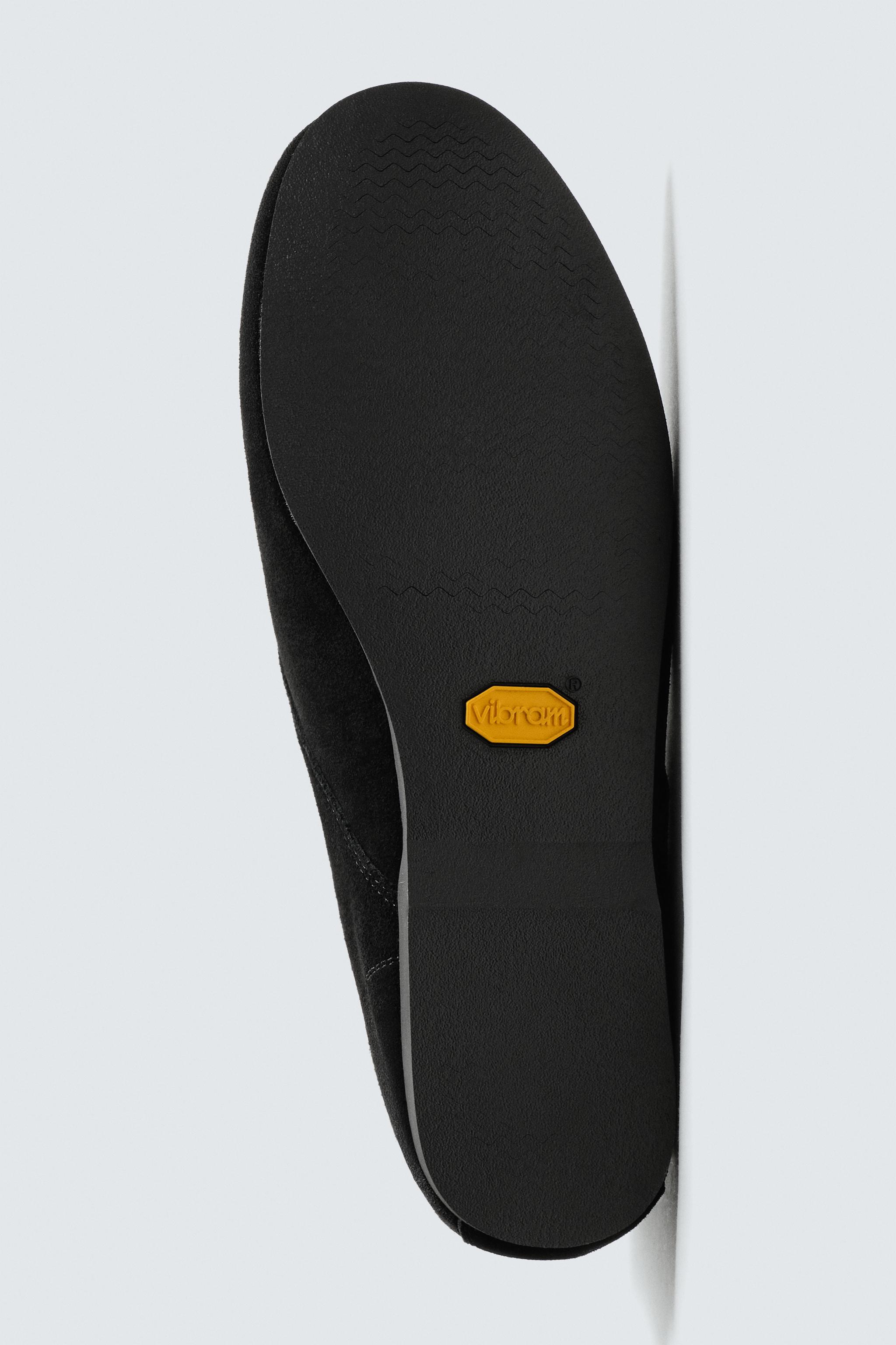 LEATHER BOOTS WITH VIBRAM® SOLE AARON LEVINE X ZARA - Black | ZARA