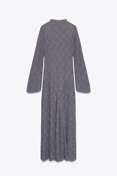 SOFT-TOUCH LACE DRESS - Dark purple by Zara - Image 6