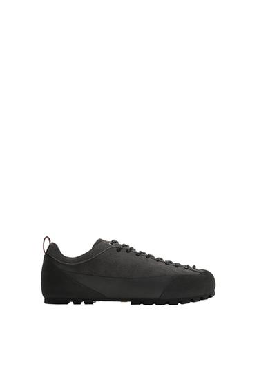 Zara VIBRAM® SOLE LEATHER SNEAKERS AARON LEVINE X ZARA - Gray