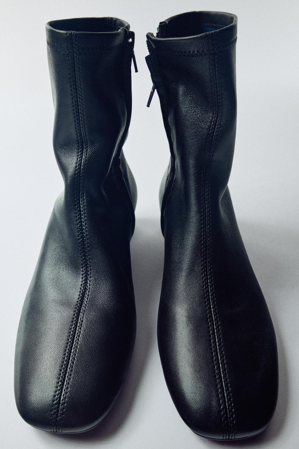 LEATHER ANKLE BOOTS